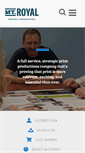 Mobile Screenshot of mtroyalprinting.com
